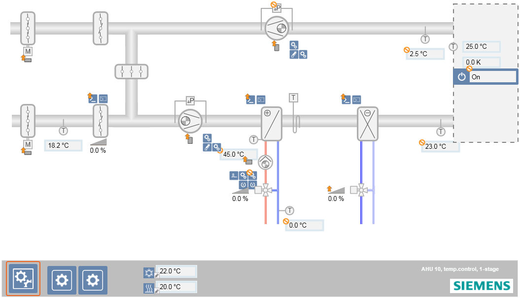 The mapped graphic in Desigo CC